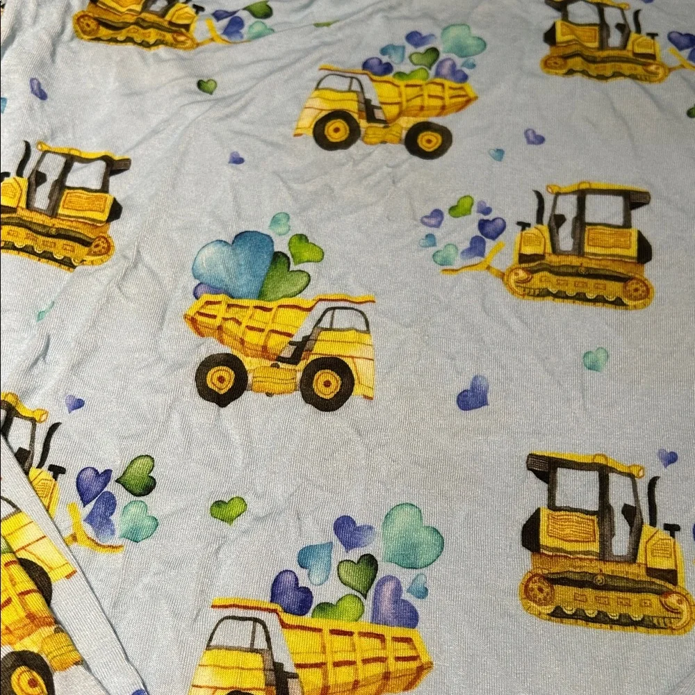 Blue and Yellow Construction Pajamas - Picture 2 of 3